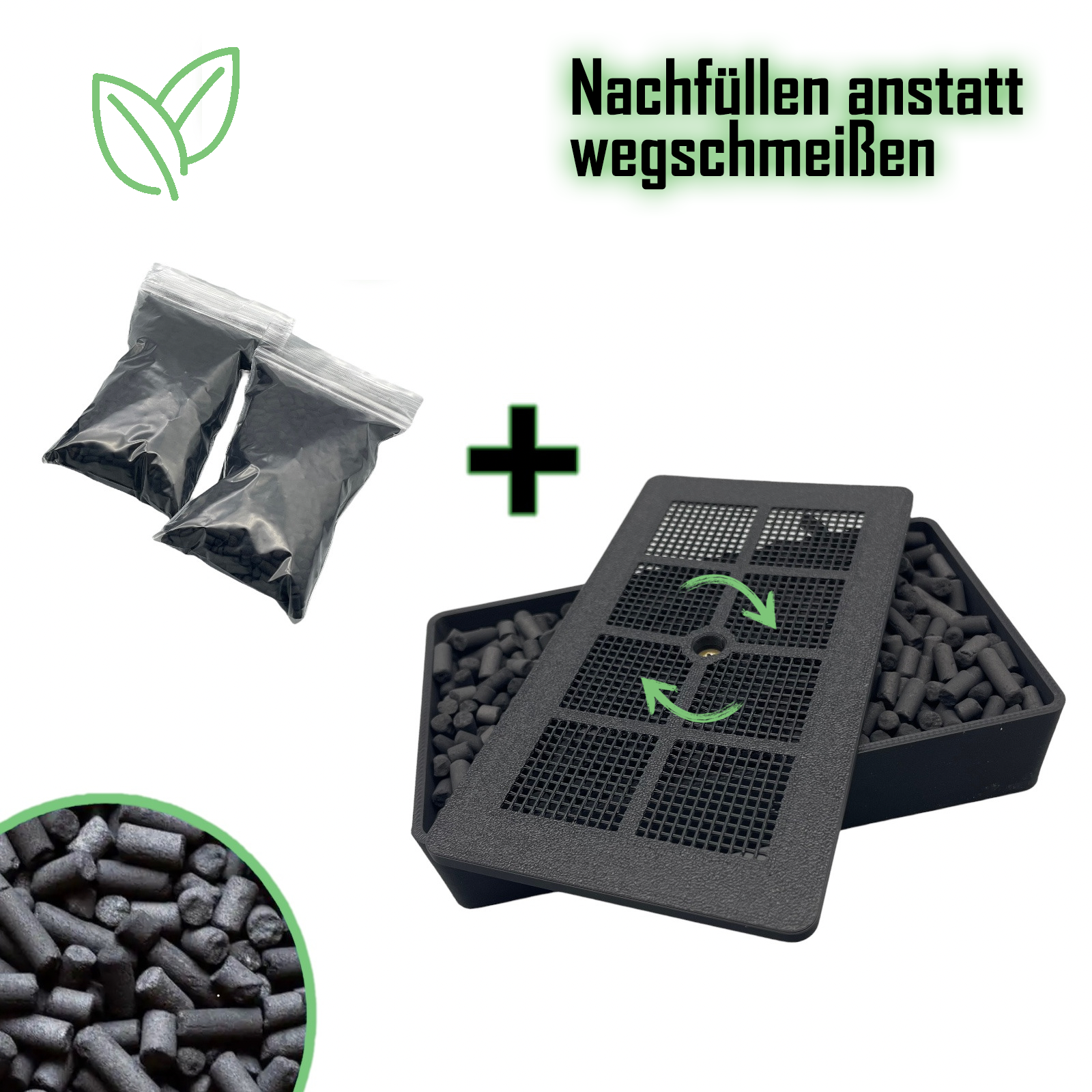 Aktivkohlefilter Filter Nachfüllbar für Geberit Typ1 Sigma-40 242.555.00.1 WC