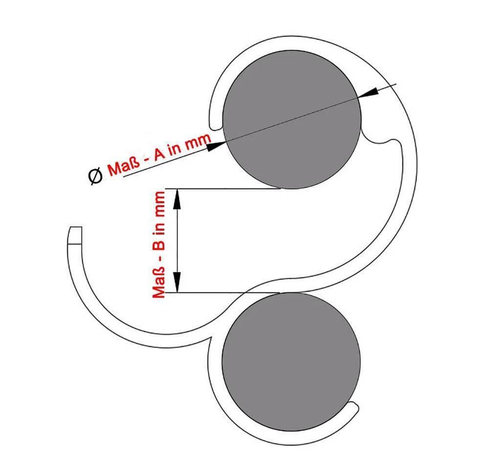 Haken für Rundheizkörper 6er Set