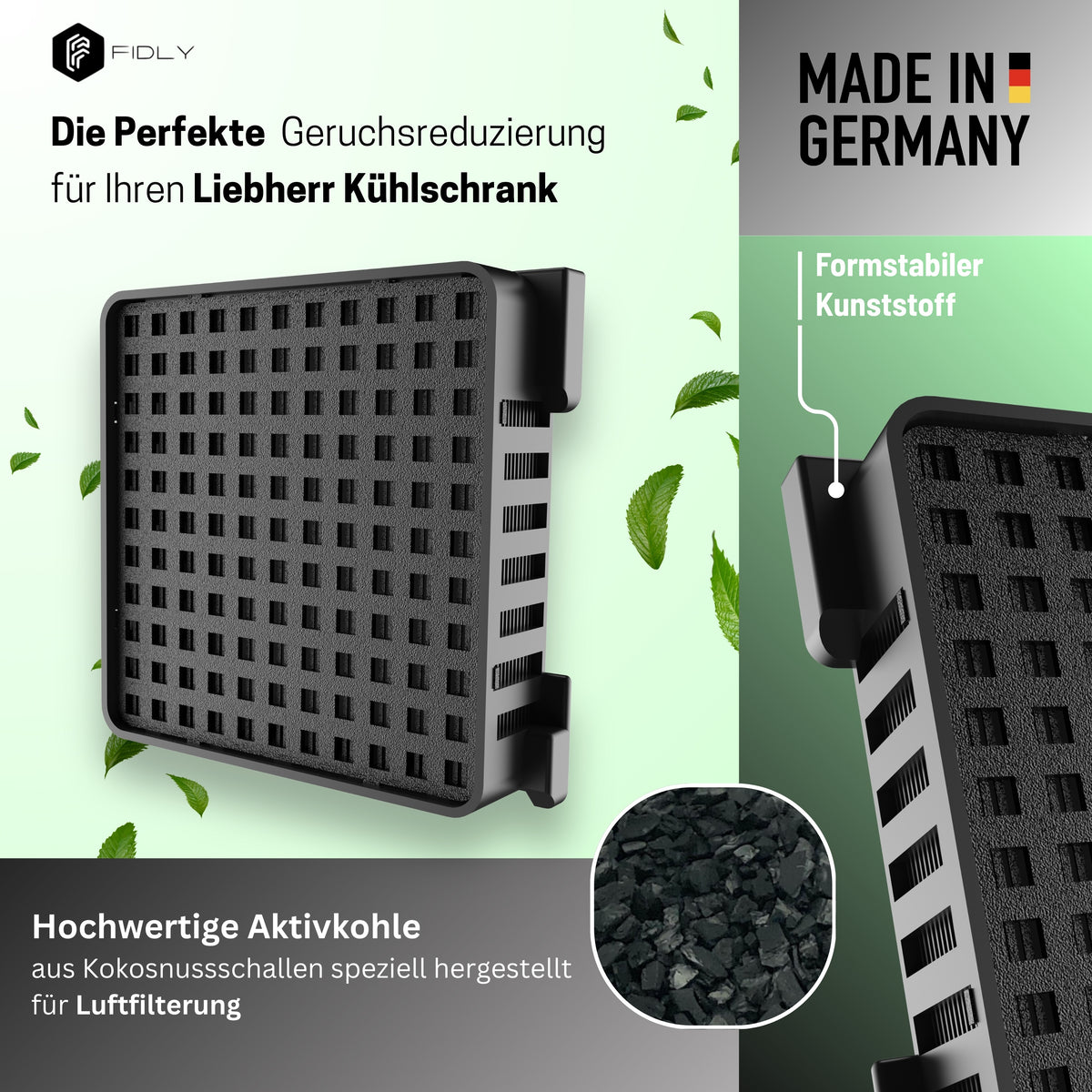 2x Aktivkohlefilter passend für Liebherr-Kühlschränke 9096989 9882460 9882429 988246000